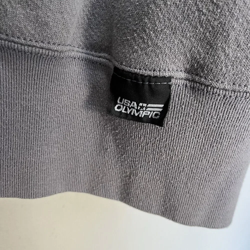 Vintage USA Olympic Sweatshirt Men’s Large Gray Sweater